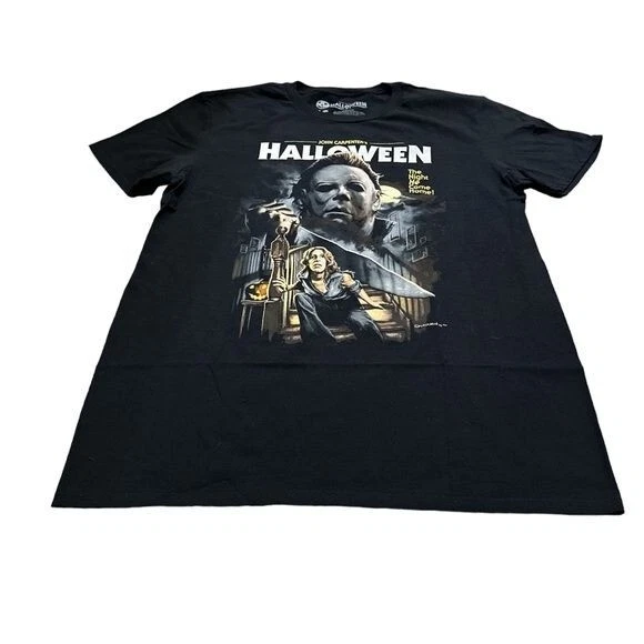 John carpenters Halloween Michael myers t-short horror men’s large scary movie
