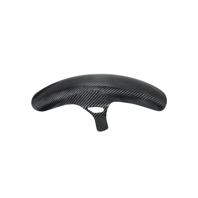 Black 3k Carbon Fiber Short Front Fender For Harley 07-23 Street Bob Low Rider S