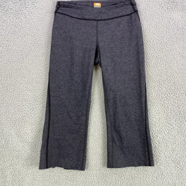 Lucy Power Max Capri Leggings Womens Small Cropped Heather Gray CC Pocket Sports