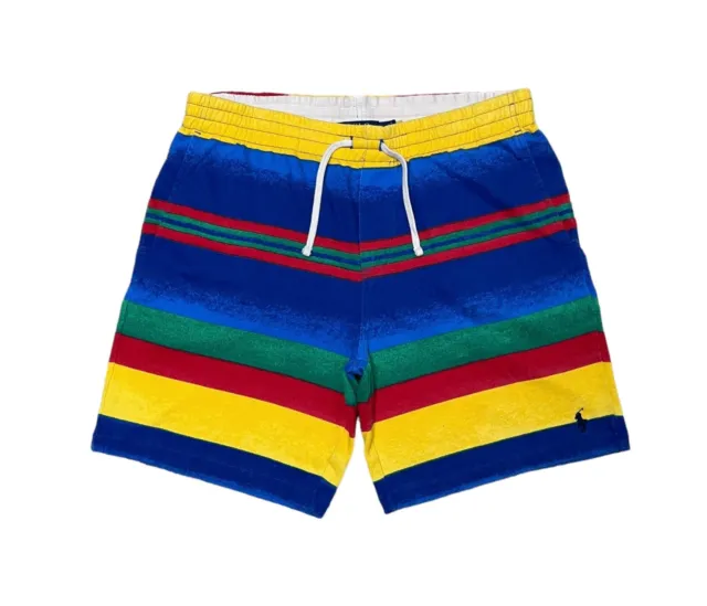 Polo Ralph Lauren Men’s Large 8-Inch Striped Spa Terry Short Multicolor