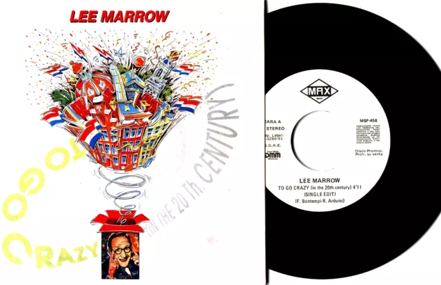 7" - Lee Marrow - To Go Crazy (Italo) Spanish Edit. 1991, Max Music Promo, Mint