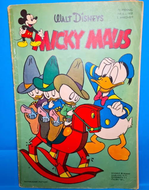 Micky Maus Heft Nr.6 original 1957 (1429)