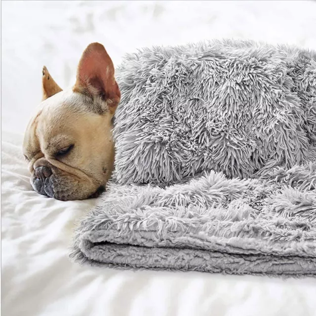Alfombra de peluche para mascotas capa DoSHel manta para mascotas gato/perro manta cálida y cómoda tapón