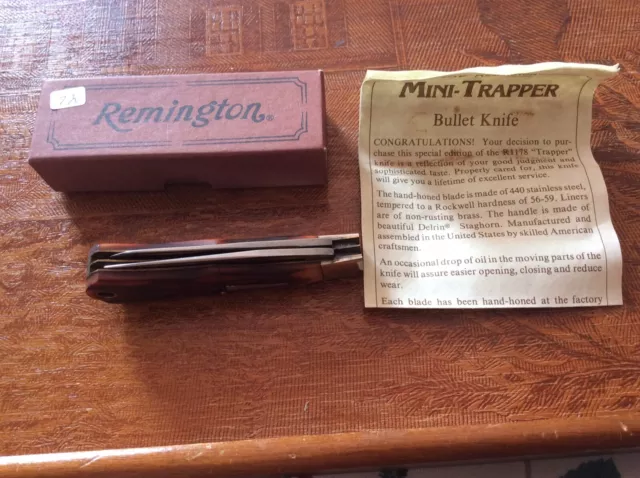 Vintage Remington R1178 Mini-Bullet 1991 In Original Box With Papers