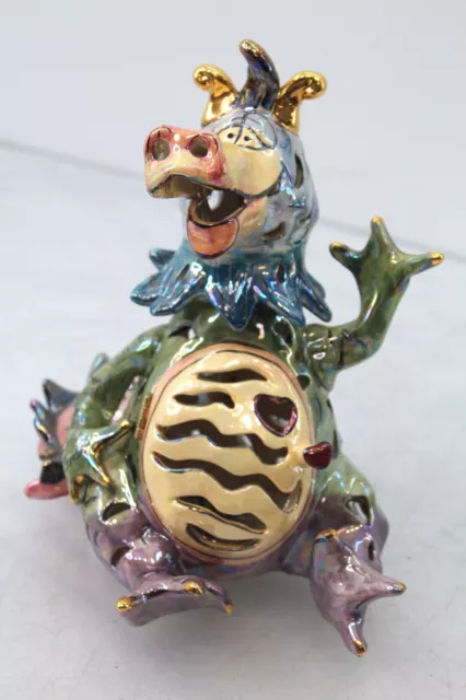 Dragon Animal Lights Heather Goldminc Blue Sky Corp 2000 Tealight Holder