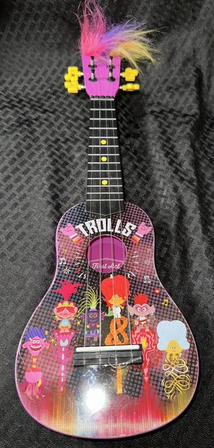 First Act Discovery Trolls Kid's 4-String Plastic Guitar/Ukulele
