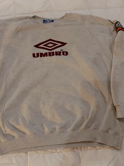 トップス 90's UMBRO PRO TRAINING Sweat GRAY Vintage 90s UMBRO PRO TRAINING Embroidered Logo Beauty