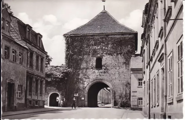 uralte AK, Marienberg, Erzgebirge, Zschopauer Tor, 1961