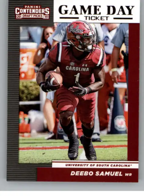 2019 Panini Contenders Draft Tickets Game Day Tickets #31 Deebo Samuel Rookie