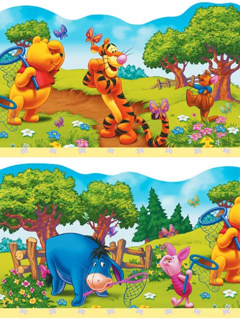 Kinderzimmer Bordüre Disney Winnie Pooh Tapeten Borte Babyzimmer ca. 21,4x 500cm