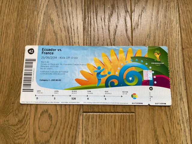 Billet D'entrée Coupe Du Monde Football 1966 - 13 Juillet 1966 - Ticket Historique