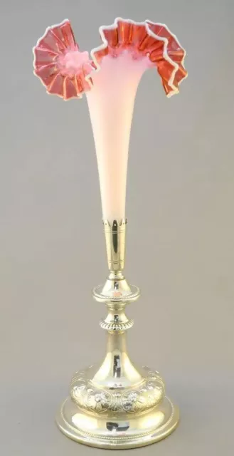 Antique Silver Plated WMF Epergne with Opalescent