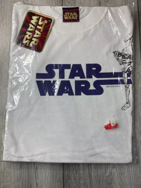 1999 Vintage Star Wars Phantom Menace Episode 1 promo T-shirt new in packaging