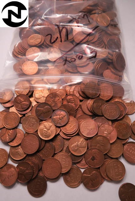 (500) 1953-D Lincoln Wheat Penny Cent Set/Lot ~ 10 Rolls -- 500 Coins ~ (WL42)