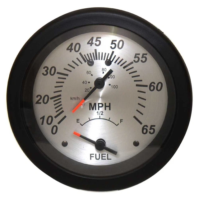 TELEFLEX BOAT MULTIFUNCTION Gauge 69925 3 1/4 Inch Speedometer Fuel