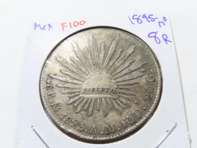 F100 Mexico 1895-Mo 8 Reales