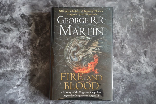 GEORGE RR MARTIN - Blood and Fire (House of the Dragon) signed UK 1st