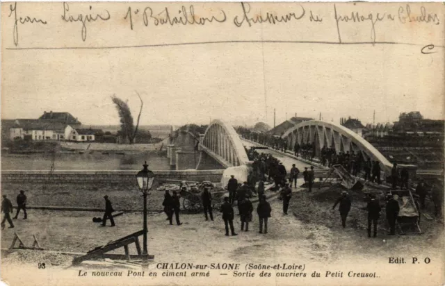 CPA CHALON-sur-SAONE - Le nouveau Pont en ciment armé (637873)