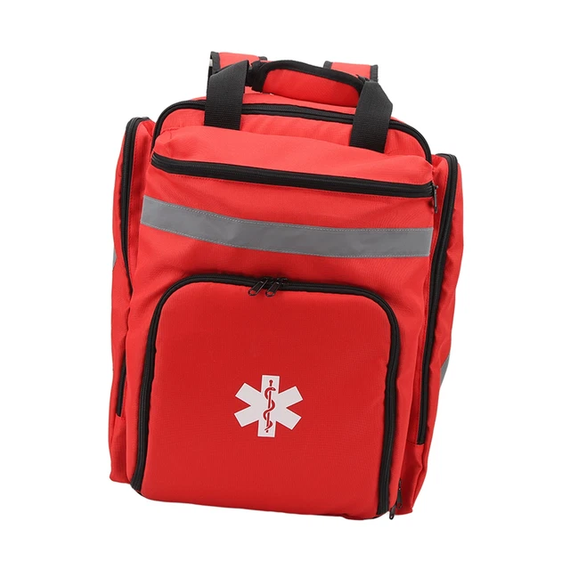 Rote Feuerwehrtasche Große Kapazität First Responder Tasche Langlebig Notfall