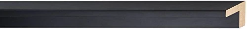Canvas Floater Frame Moulding (Wood) 18Ft Bundle - Contemporary Black Finish - 1