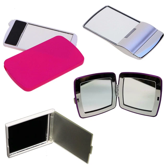 COMPACT FOLDING POCKET Mirror Handbag Travel Cosmetic Makeup Portable