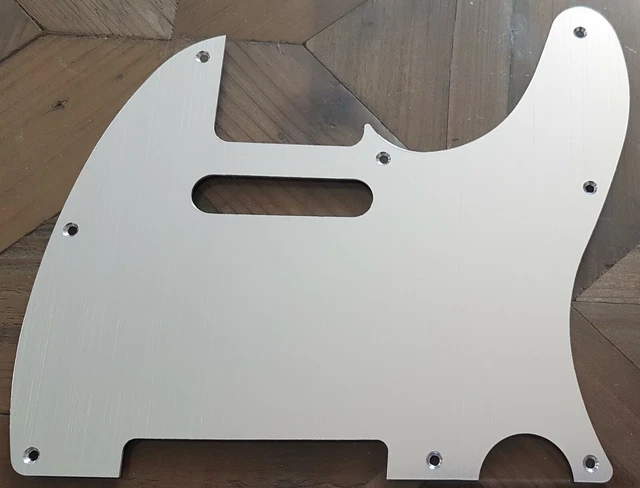 stock B PICKGUARD TELECASTER ALUMINIUM brossé - silver - anodized - guitare télé