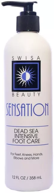 Swisa Beauty Dead Sea Intensive Foot Care Lotion - With Eucalyptus Oil.