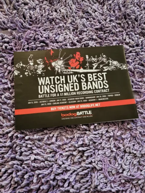 Tpgm58 Advert 5X8 Bodog Battle : Watch Uk's Best Unsigned Bands