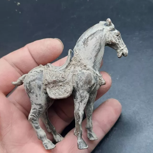 Wonderful Near Eastern Old Bronze Horse Figurine Statue