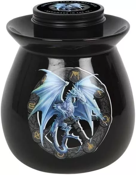 DRAGON WAX MELT OIL BURNER  Anne Stokes Yule Ceramic  Burner GIFT SET HOME DECOR