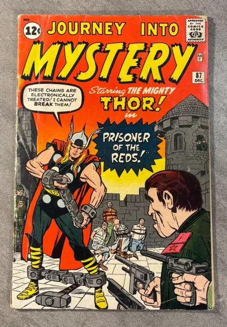 Journey Into Mystery #87 Dec 1962-Early Thor! Silver Age Marvel! Good+