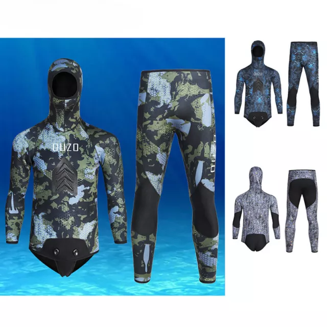 Traje de buceo de neopreno 5 mm traje de neopreno con capucha surf snorkel buceo