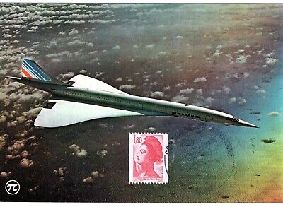 CONCORDE FRANCE aérogramme 1011 **  Supersonique jet plane faciale 3,30 francs 