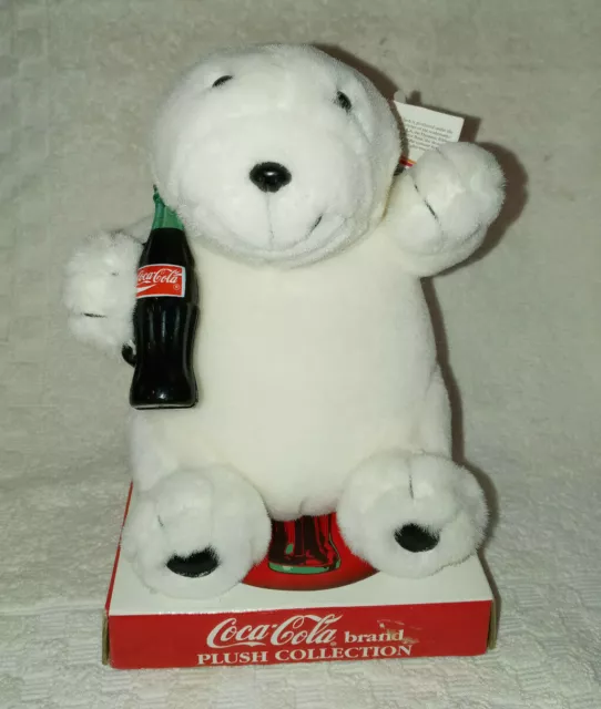 1997 Vintage Coca Cola 9 Inch Plush Polar Bear New With Tags