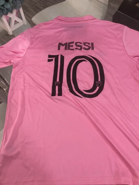 NWT 2023 LIONEL Messi Inter Miami Pink Black Soccer Away Futbol Jersey