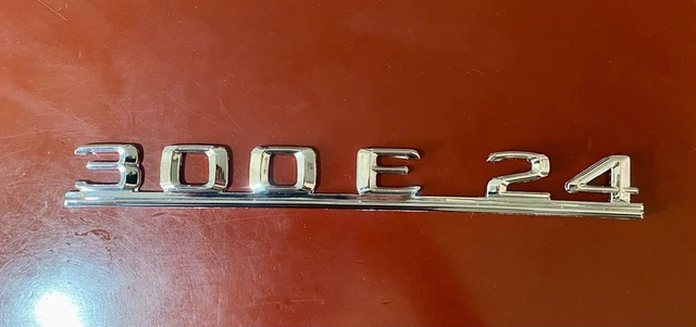 MERCEDES W124 300 E 24 Schriftzug Emblem Typenschild Typenzeichen A124 ...
