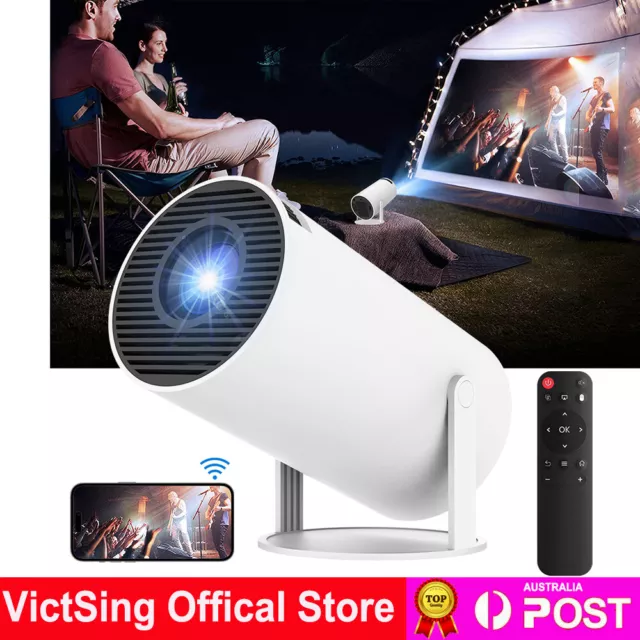 Mini Portable LED Projector Support 4K Android 11 Bluetooth 5G WiFi Home Theater