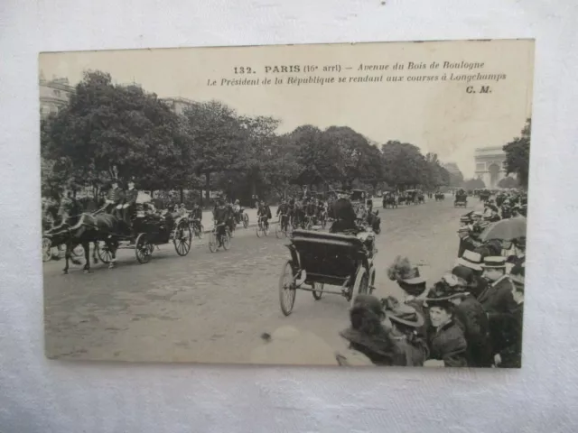 CPA PARIS 75 16e ARR AVENUE DU BOIS DE BOULOGNE