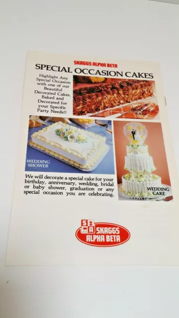 Skaggs Alpha Beta Help You Entertain Deli & Bakery Picture Guide Party Planner 2