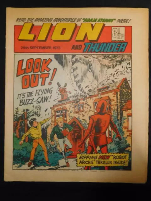 Lion and Thunder Comic 29th September 1973 IPC Magazines