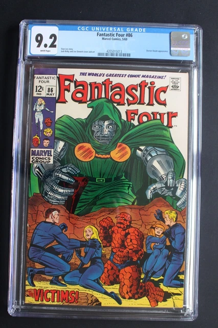 FANTASTIC FOUR #86 Classic DOCTOR DOOM 1969 Latveria SUE Rejoins KIRBY CGC 9.2
