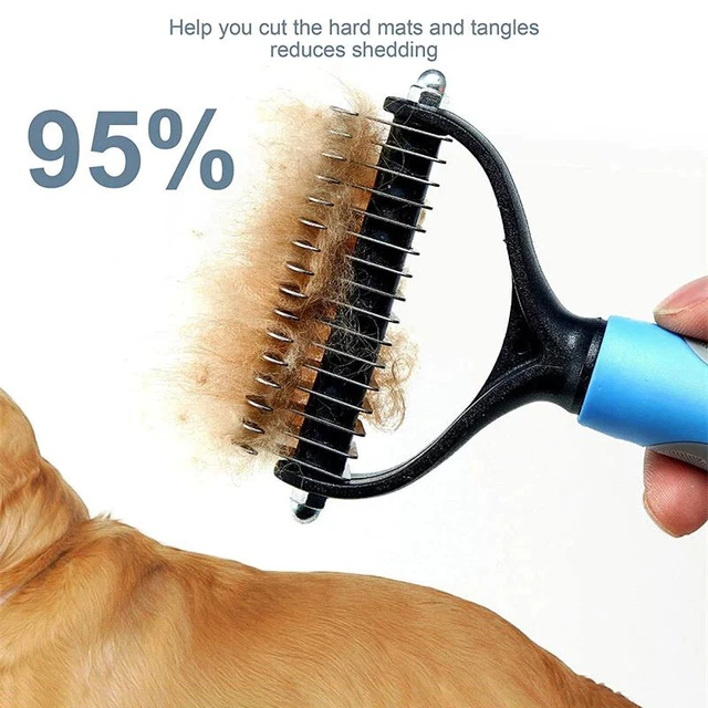 Pet Cat Dog Hair Grooming Shedding Trimmer Remover Comb Brush Fur Rake Tool Dogs