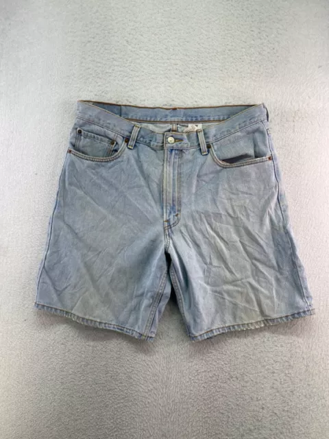 Pantalones cortos de mezclilla de colección Levis 550 para hombre talla 36 lavado con piedras ajuste relajado