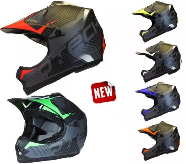 Childrens Kids MOTOCROSS style MX HELMET Off Road BMX Dirt Bike Quad