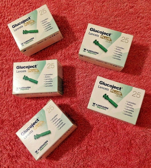 125 Glucojets Lancets Plus 33G A. Menarini