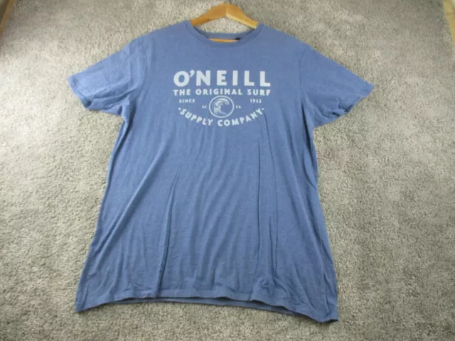 O'Neill T Shirt Tee Large Short Sleeve Round Neck Cotton Mens Blue Surf Wear