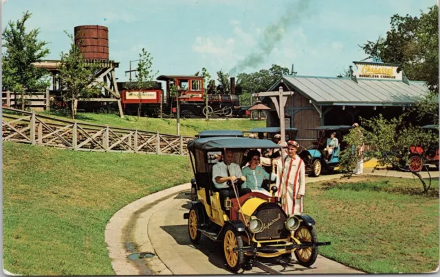 Six Flags Over Texas The Chaparral Antique Cars Section TX Unused Postcard H52
