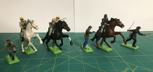 Vintage Britains LTD Deetail Toy Soldier US Civil War Confederate  & Union