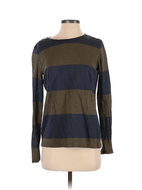 Majestic Paris Women Blue Long Sleeve T-Shirt 0