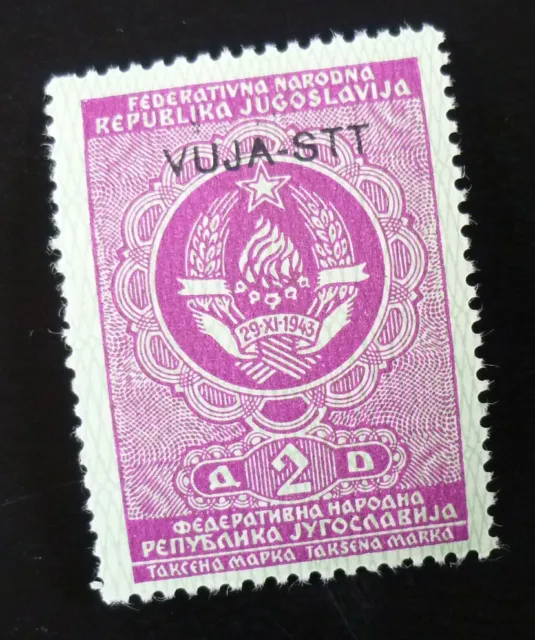 Slovenia c1950 Italy Trieste Yugoslavia - Ovp. VUJA - STT Revenue Stamp US 3